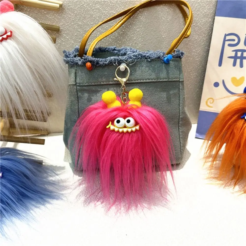 Eye-catching Fried Doll Mascot Keychain Creative Cartoon Pigtail Doll Keychain Unique Popular