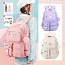 Sacos de ombro impermeáveis de grande capacidade para meninas, mochilas escolares para alunos da primária, crianças fofas, bolsas novas para crianças