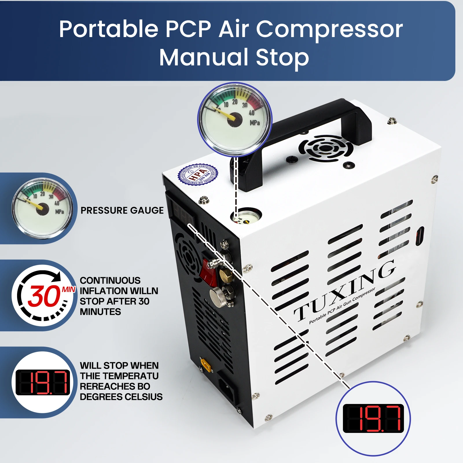 Factory Wholesale 4500psi 300bar 220/110V 12V Oil Free Scuba Diving Air Tank Outdoor    Air Compressor