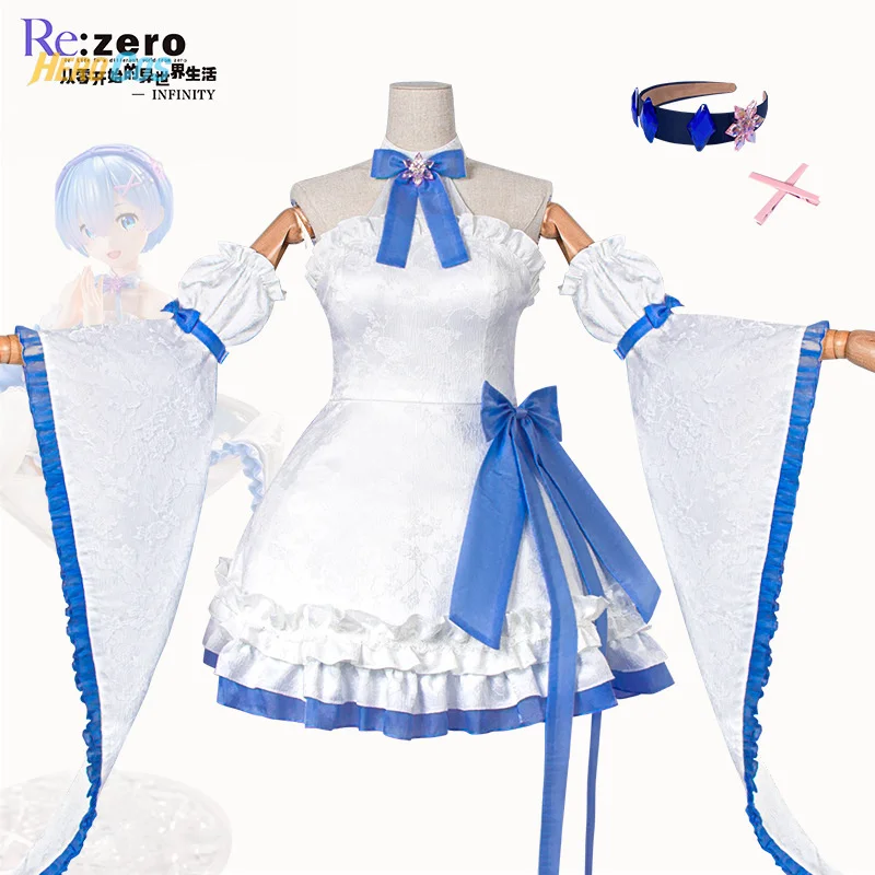 

Rem Lolita Dress Cosplay Costume RE:ZERO-Starting Life in Another World Anime Suit Hallween Carnival Party Clothing