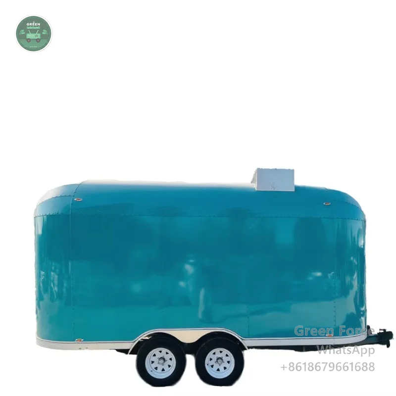 ODM Vintage Square Mobile Food Trailer Expandable Commercial Truck for European Outdoor Restaurants