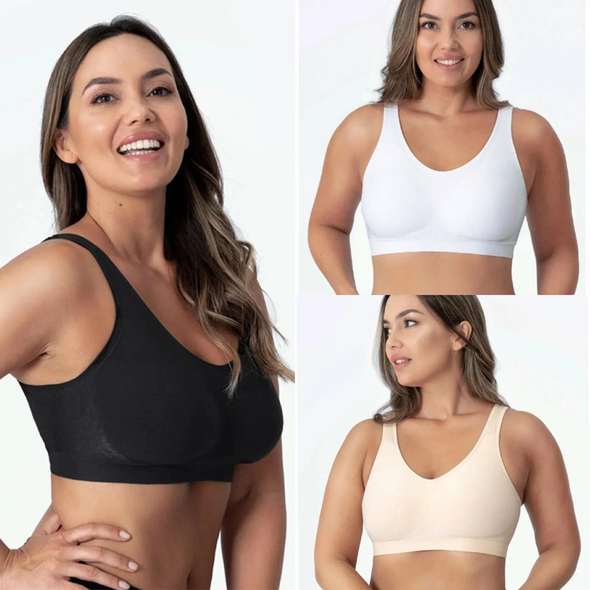 Supportive Bras for Women Full Coverage, Womens Bras Comfortable Wireless Bras with Support and Lift Shaping Everyday Bras