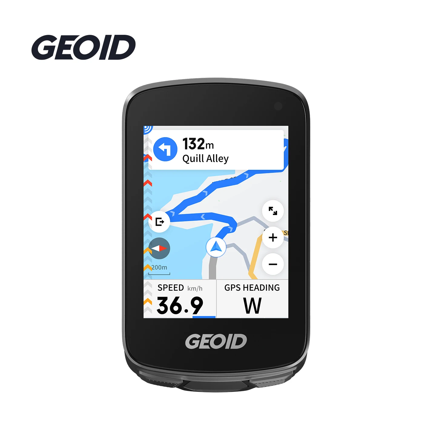 GEOID CC700 Pro GPS Bike Computer Global Map Navigation 2.8-Inch Touchscreen Bicycle Odometer Wireless ANT+Cycling Speedometer