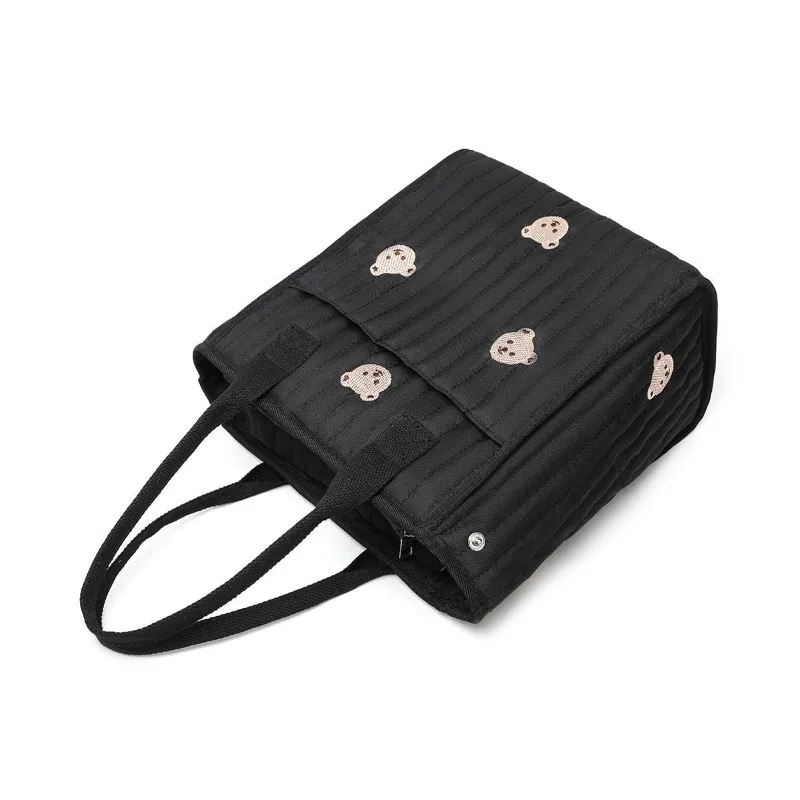 South Korea' New Mommy Multi-functional Bear Portable Storage Large-capacity Mother Baby Out Embroidery Exquisite Simple Commute