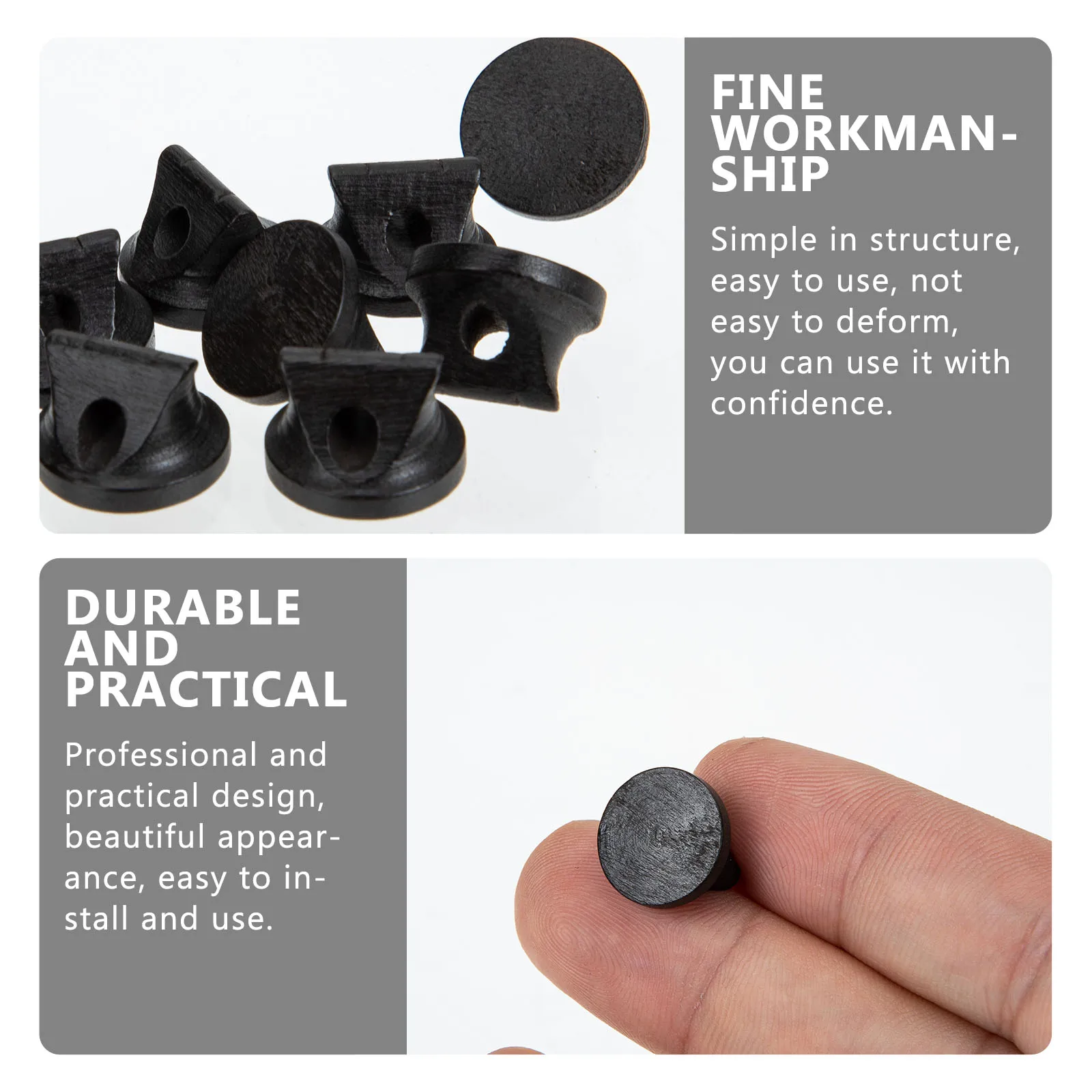 

10pcs Erhu Bridge Wood Instrument Bridge For Chinese Traditional Violin Replacement Parts Tone Enhancement Accessory