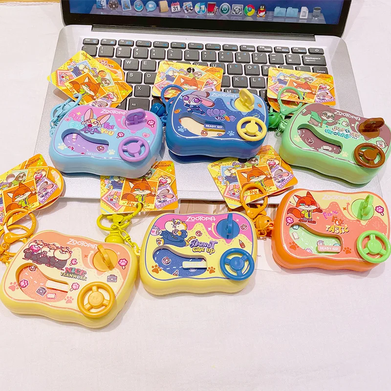 Zootopia متعة سباق السيارات لعبة الكرتون المفاتيح الإبداعية الإجهاد الإغاثة الملحقات بالجملة