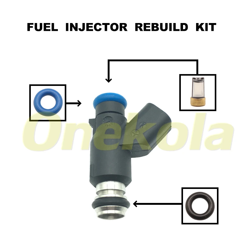 Fuel Injector Seal O-Ring Kit Seals Filters for Harley Davidson Motorcycle 25 Degree 27654-06 2770906A