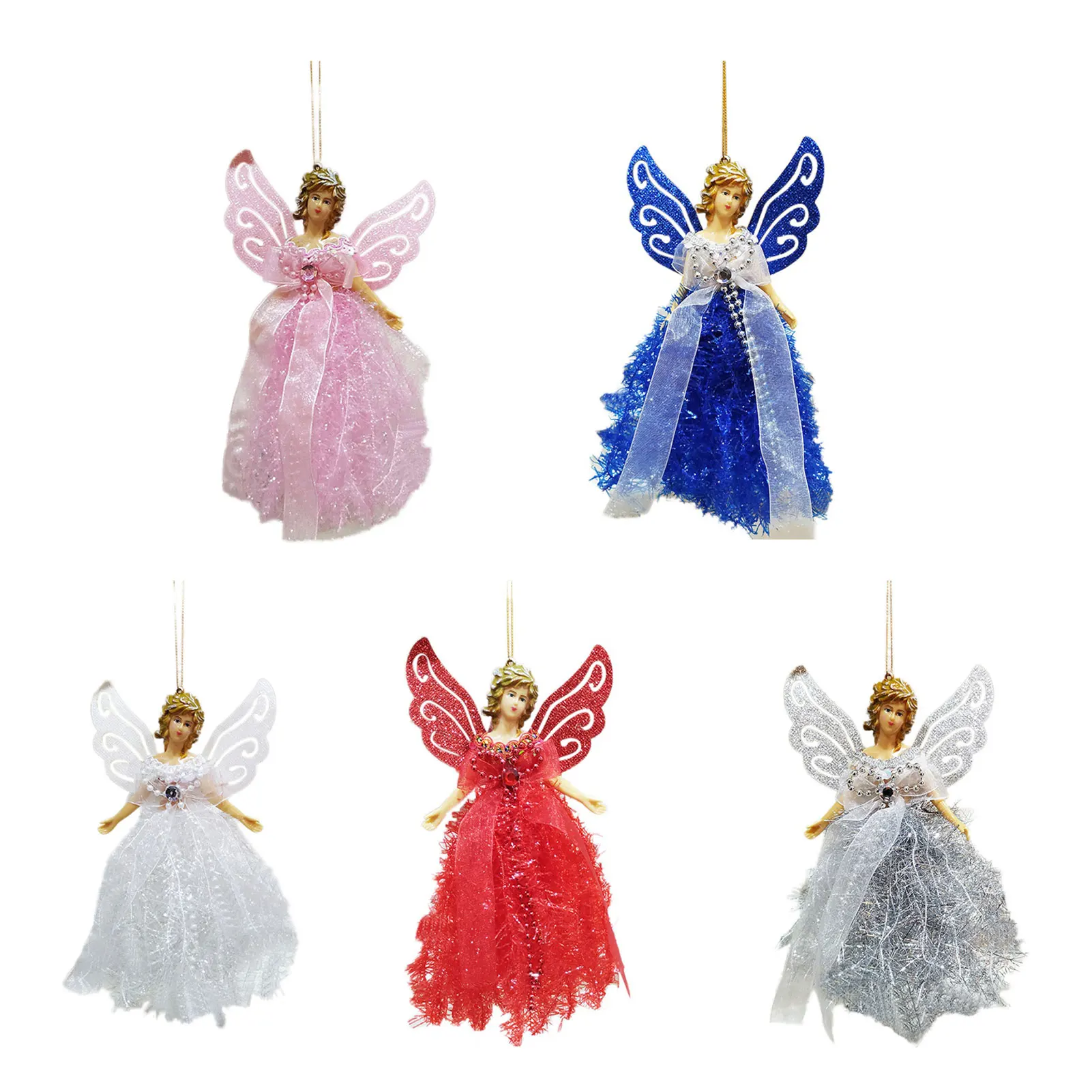 عيد الميلاد النسيج دمية قلادة قابلة لإعادة الاستخدام عيد الميلاد قلادة معلقة شجرة عيد الميلاد معلقة ديكور PR بيع #3