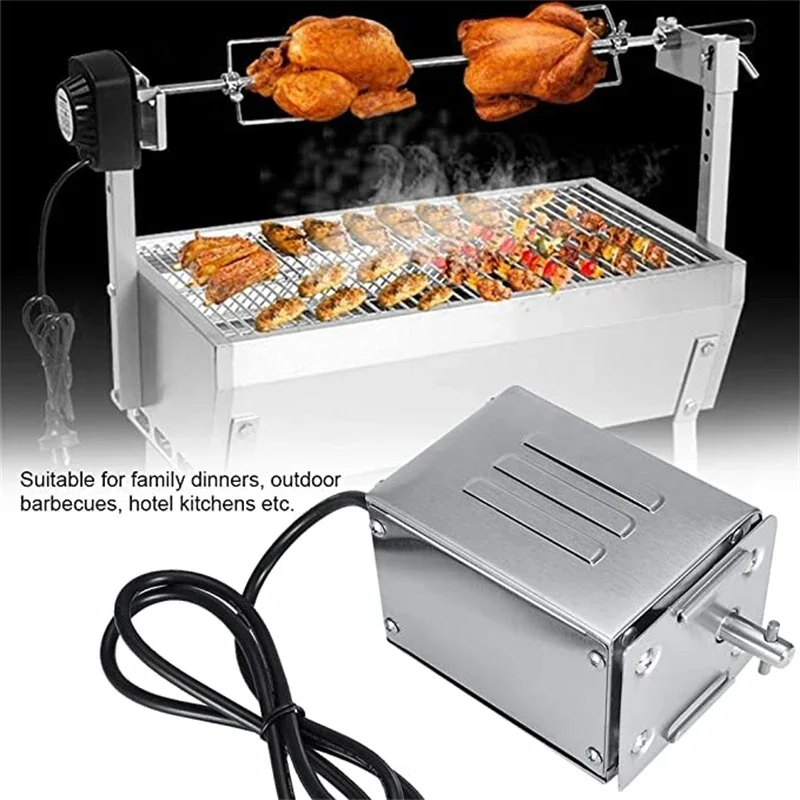 BBQ Grill Roaster Motor Goat Pig Chicken BBQ Spit Rserie Outdoor Barbecue Accessories SP-S 40 Stainless Steel