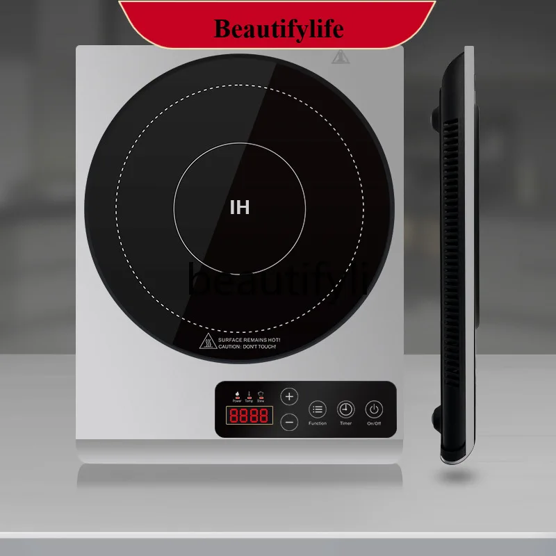 

AB02 Induction Cooker Desktop Household Touch Control High Power Intelligent Black Crystal Microcrystalline Panel