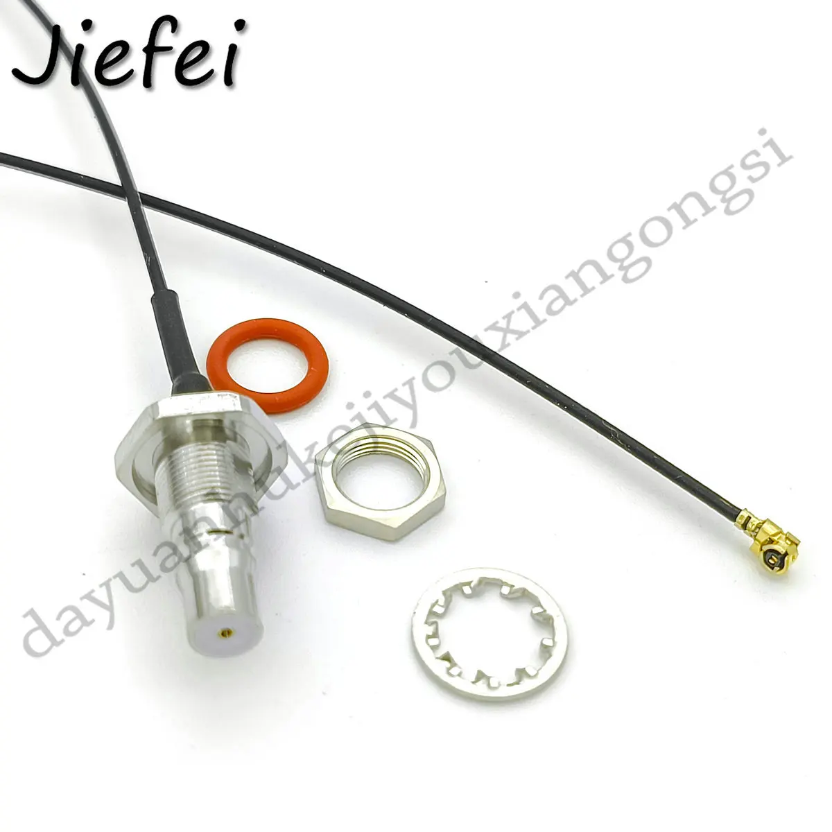 Imagem -04 - Conector Coaxial rf com Rosca Externa Qma Cabo de Conexão Partição Qma Fêmea rf 113 Ipex U.fl 15cm 20100 Pcs