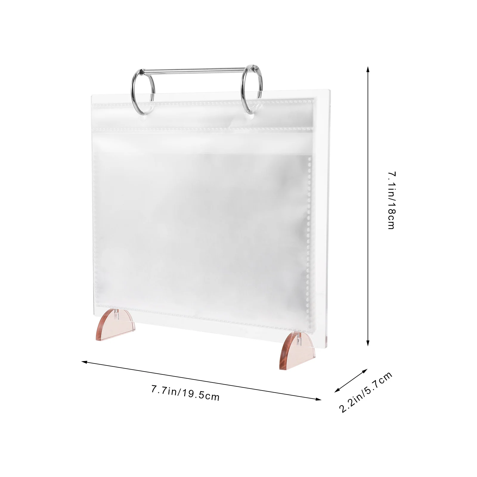 1pc 6 inch Transparent Photo Album Photocard Binder Pockets Photocard Holder Desktop Photo Album Acrylic Photo Frame Stand