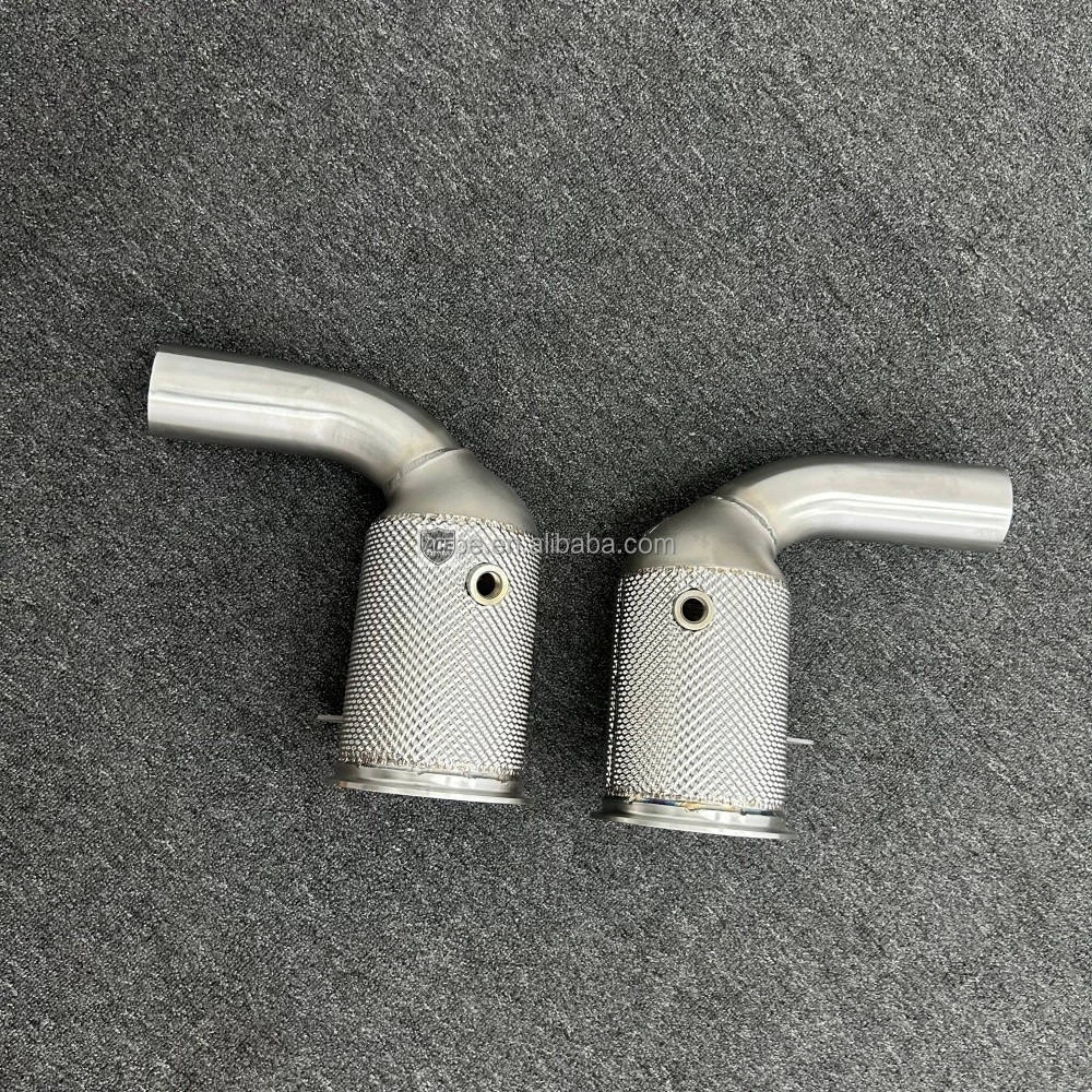 Edelstahl 304 Gerades Rohr für Porsche 911(992) 3.0T 2019-2021 Katalysator-Downpipe-System Auspuff-Downpipe – Detail 8