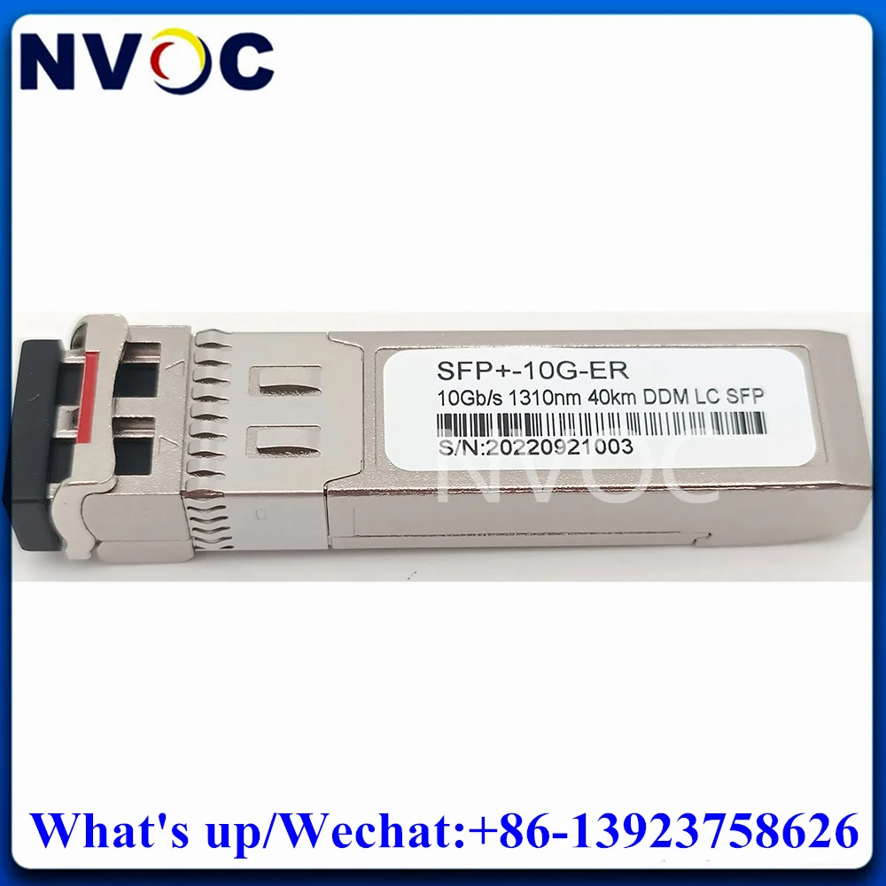 

10GBASE-ER 1310nm 40km DOM Transceiver Module,10G Single Mode Dual Fiber LC SFP+ Compatible with HUAWEI/Cisco/Mikrotik