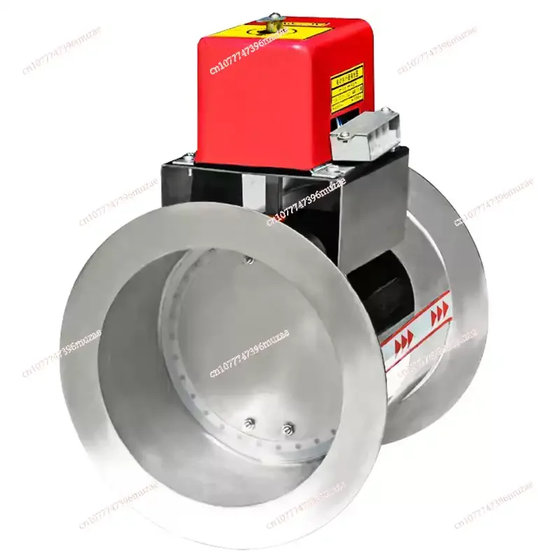 Electronic chimney air damper volume valve stove pipe damper 80 - 400 mm motorized damper high temperature max 200 ℃