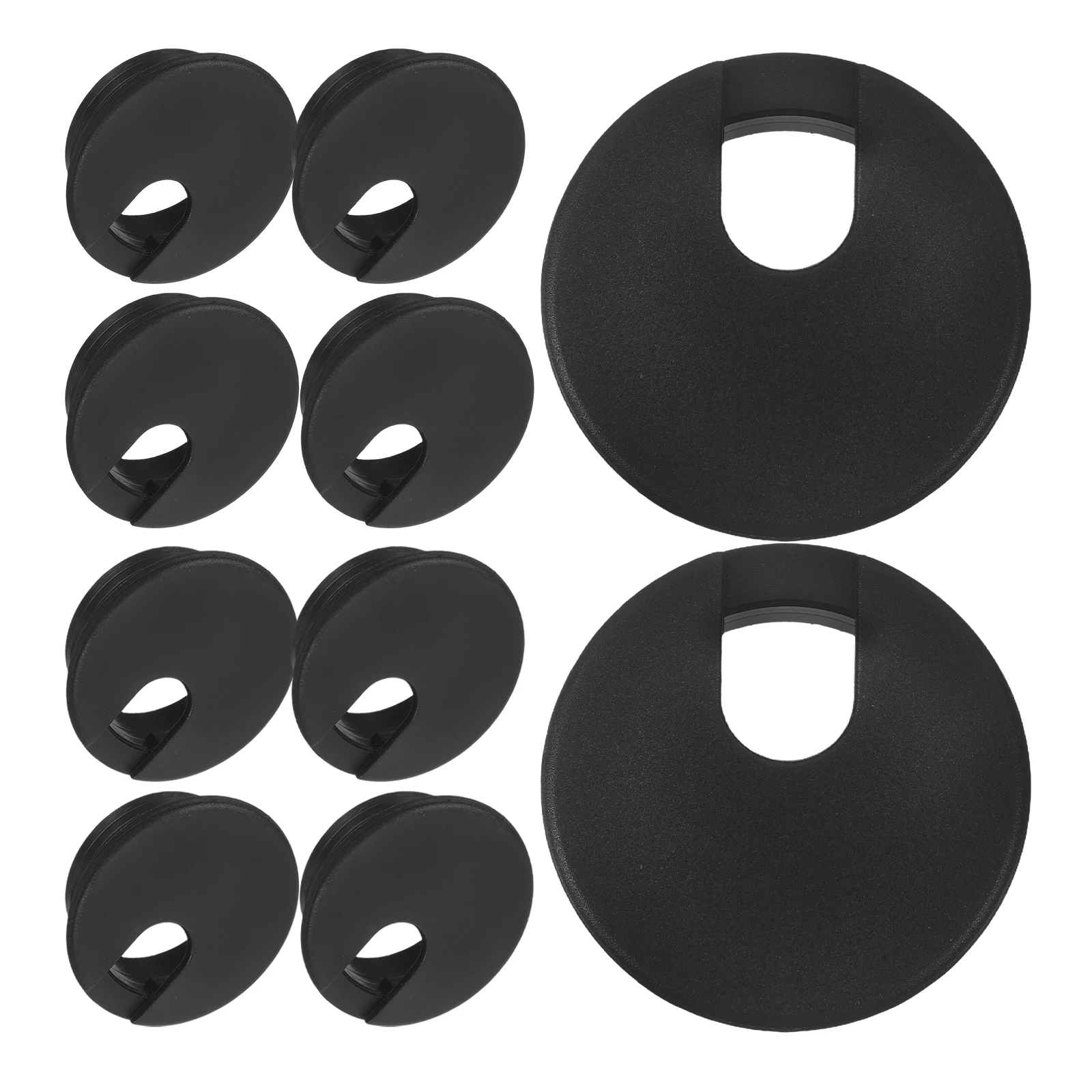 

20pcs Cable Manager 138 Inch 35mm Black Detachable Wire Hole Cover Grommet for Desk Home Office Computer Organizer