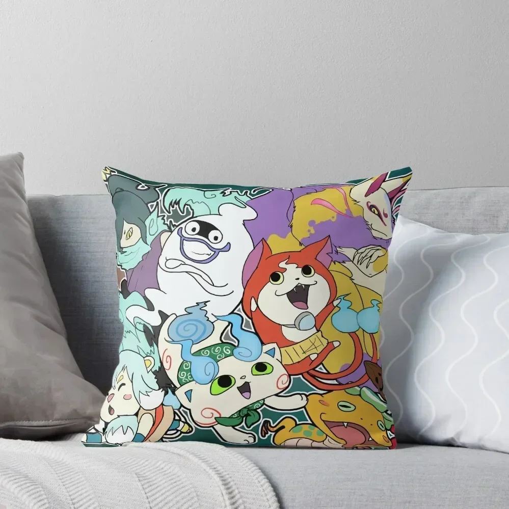

Yo Yo Yo-kai Watch Throw Pillow autumn decoration luxury decor pillow