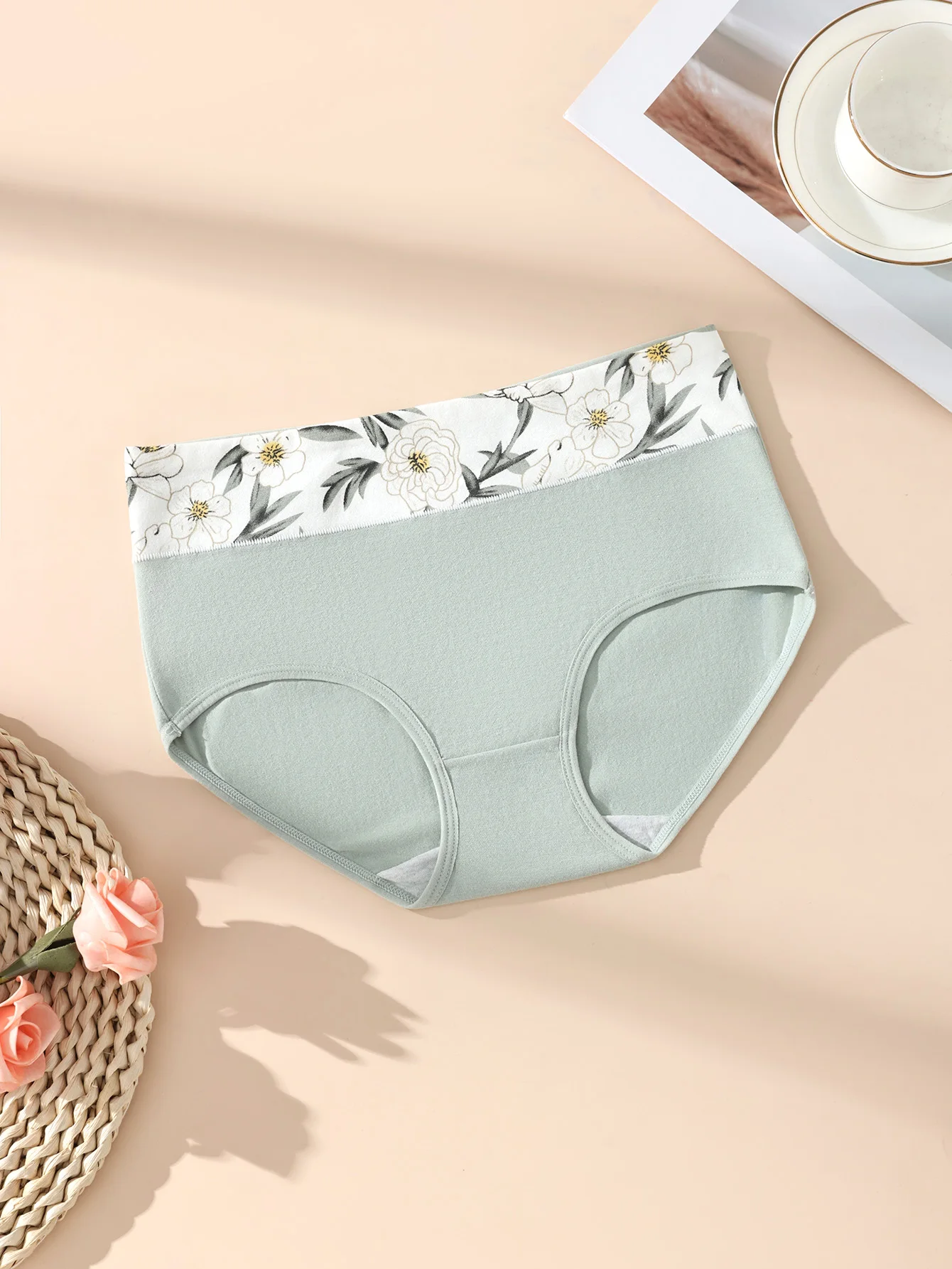 6Pcs Womens High Waist Cotton Briefs Soft Comfortable Breathable Tummy Control Butt Lift Shaping Underwear - Image 6
