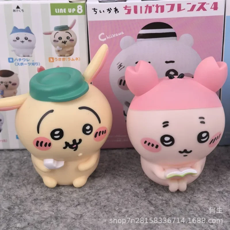 

2025 Chiikawa Collab Rabbit Cute Animal Kawaii Face Box Blind Plush Surprise Box Mysterious Toy Set Mini Figure Gift Collectible