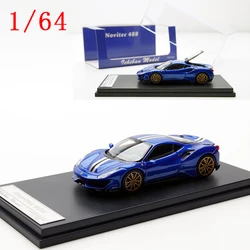 Diecast 1/64 Scale Model Car Ferrari 488 Pista Alloy Car Model Supercar Collection Play Vehicles Toys for Boys Original Box