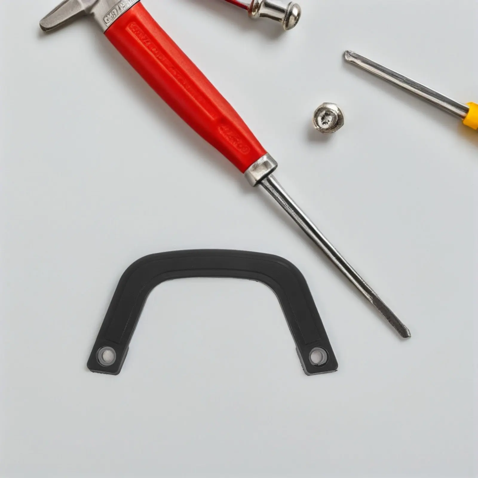 4Pcs Forklift Safety Handle Solid Plastic 16Mm Hole Spacing Industrial Truck Hand Grip for Lift Truck Overhead Guard Grab Rail