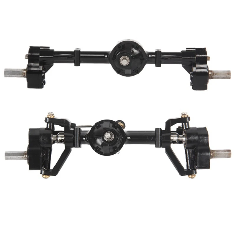 Front And Rear Portal Axle With Metal Drive Shaft For WPL C14 C24 C24-1 C34 C44 B14 B24 1/16 RC Car Upgrades Parts