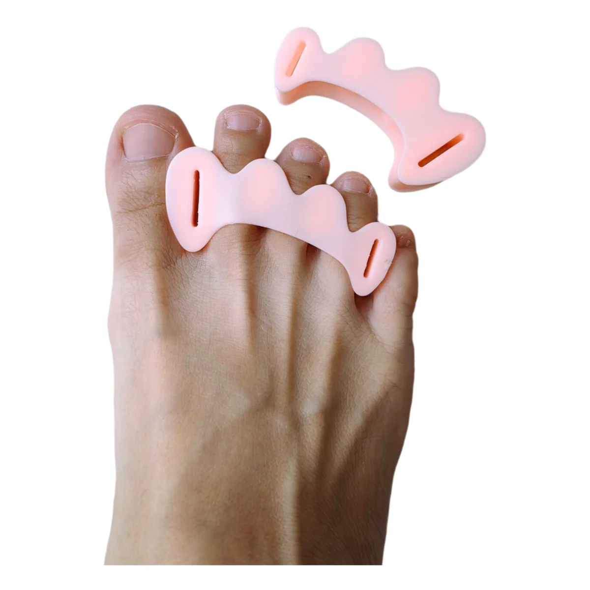 

2Pcs=1Pair Hard Silicone Toe Separator Protector Bunion Corrector Foot Care Hammer Toe Straightener Corrector For Curled Toes