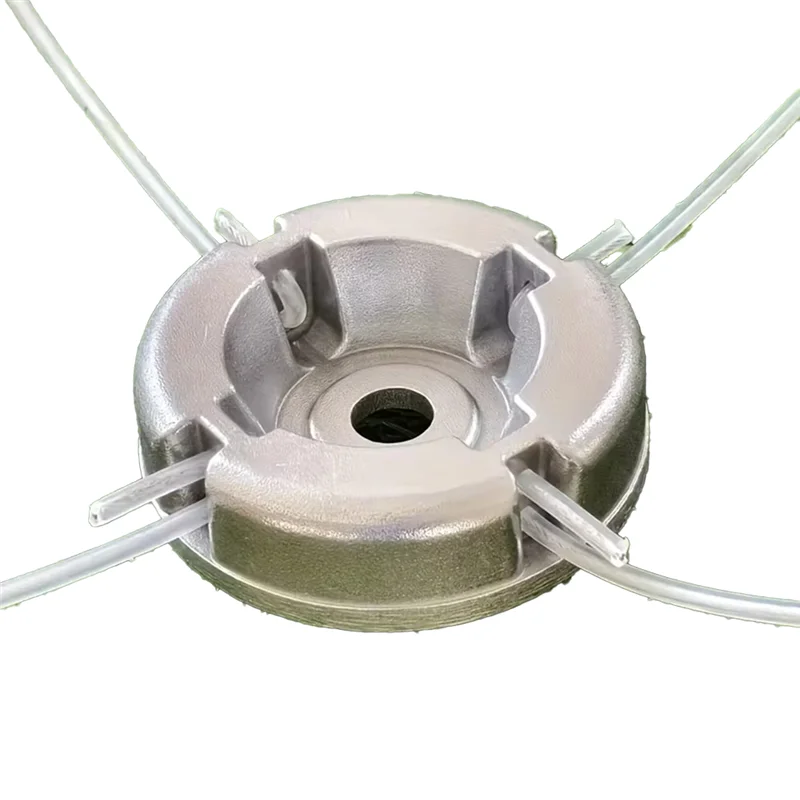 A74E-1Pc Testa universale per tosaerba in lega di alluminio Testa per tosaerba con parti di ricambio per tosaerba in acciaio al nylon