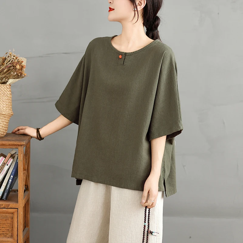 

New Chinese Zen Style Buddha System Linen Short Sleeve T-Shirt Summer New Model Sitting Meditation Vegetarian Clothes Hoodie ...