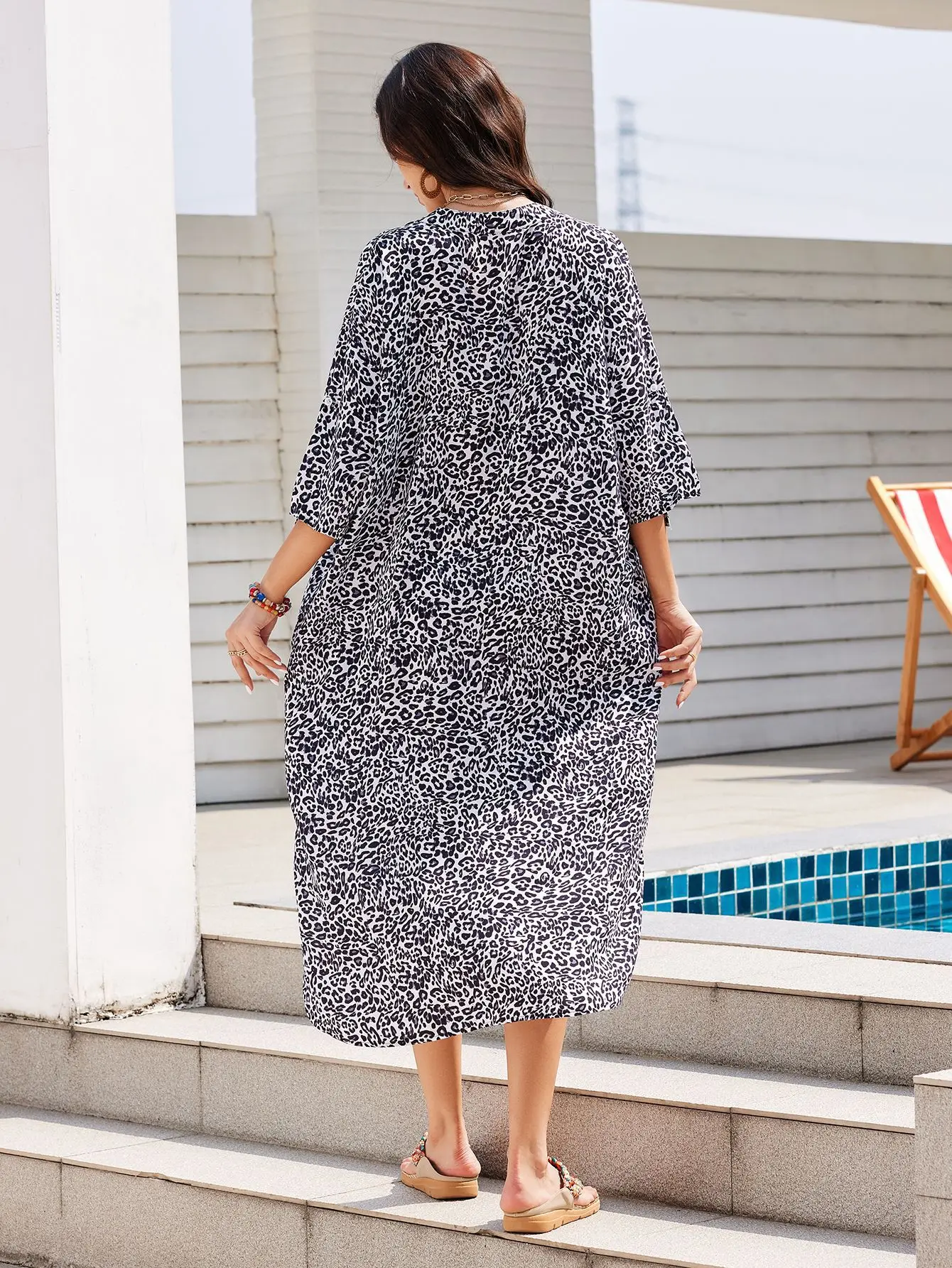 Women Swimsuit Coverup Shirt Dress Button Down Bathing Suit Cover Up Beachwear