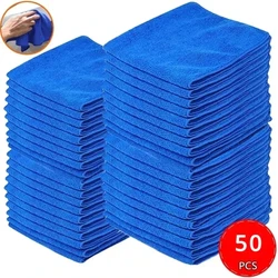 Microfiber Thin Car Cleaning Towels Soft Drying Cloth Hemming Water Suction Rags Universal Auto Home Washing Towel Rag Car Towel