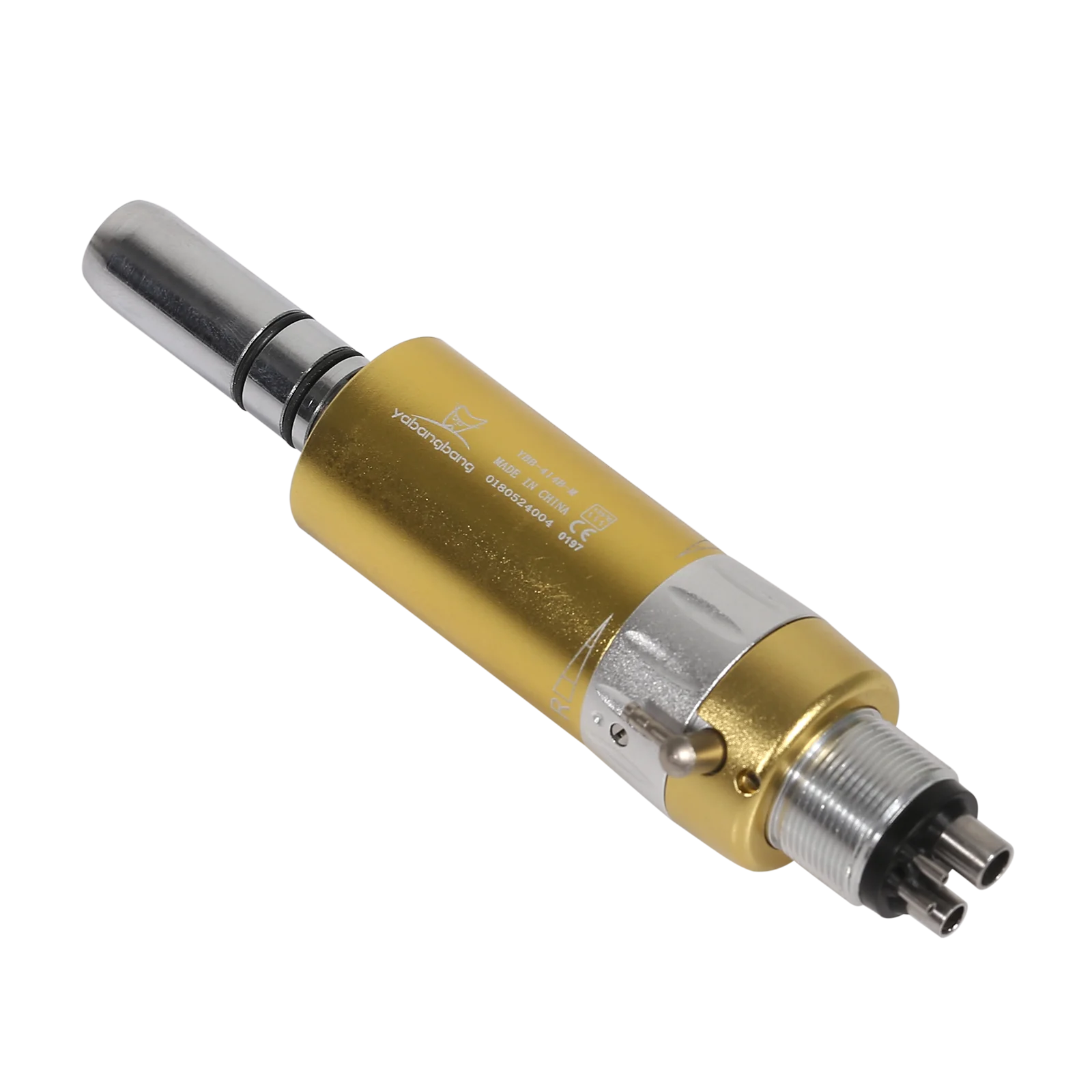 Den tal Slow Low Speed E-type Air Motor Micromotor 4 Hole Handpiece Fit N-S-K EP(Gold)