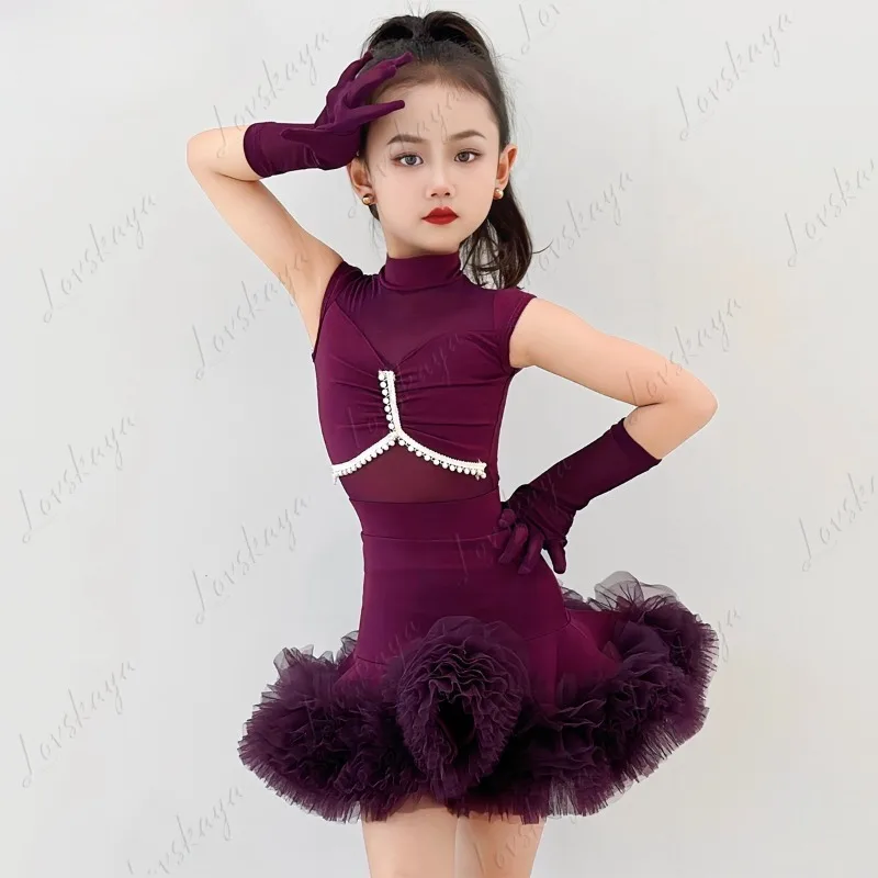 New Style Latin Dance Costumes, Children's Performance Costumes for Latin Dance, Children's Dance Costumes for Performances