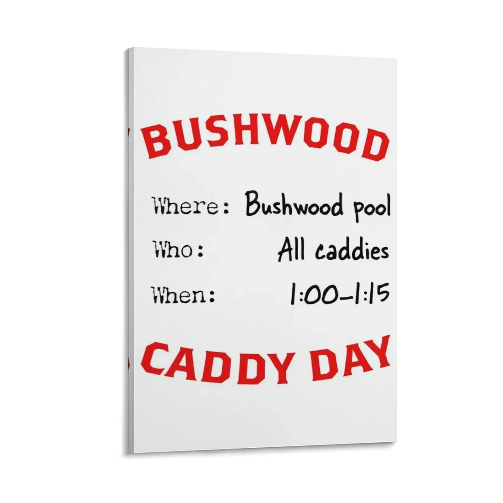 

Bushwood Caddy Day Canvas Painting house decorations accessories for home decor decorative pictures for the room