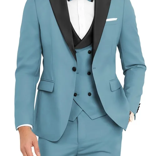 Imagen 2 del producto Ternos con botonadura Vermelho, Pico Lapela, Comprimento, Regular, Slim Fit, 3 Peia, Jaqueta, Caldas, Rou