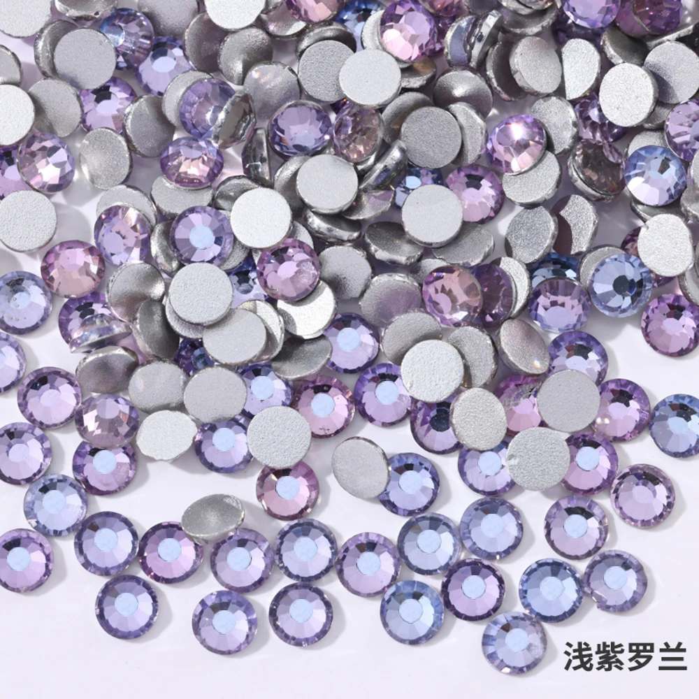 Purple Series Ss3-ss30 Non Hot Fix Rhinestones Flatback Strass Sewing & Fabric Garment Glittering Stones For Diy Decoration