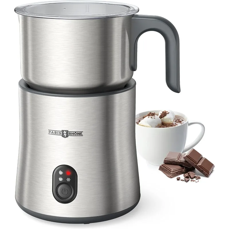 Paris Rhône Milk Frother and Steamer, 500ML/16.9OZ Detachable Hot Chocolate Maker, Electric Milk Warmer, Hot Cocoa Maker