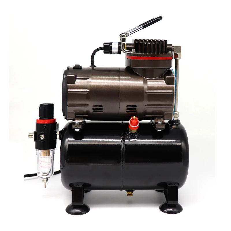 Portable Oil-free Airbrush Compressor Kit TC-80T with tank