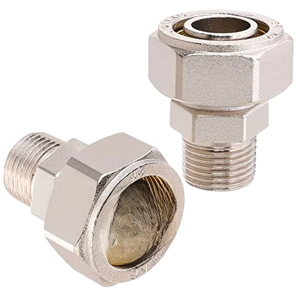 2PCS 3/4” Tee Quick Air Line Fitting Kit Air Piping Fitting With O-Ring Seal For Compressed Air Line Systems Air Piping Needs