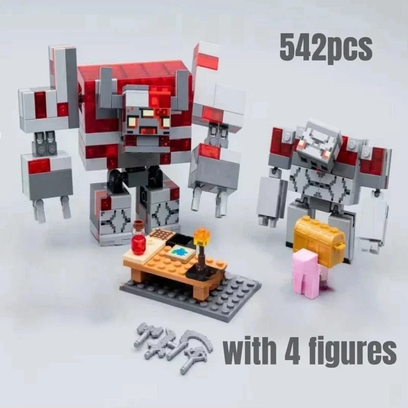 The Mountain cave  Redstone Battle  Ender Dragon The Deep Dark Battle Building Blocks  Toys for children Christmas Gift