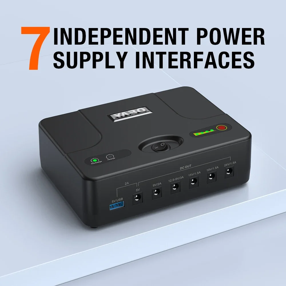 Uninterruptible Power Supply Portable DC Compact UPS Small Mini Power Backup DC Power Protection for Router/Modem/Security