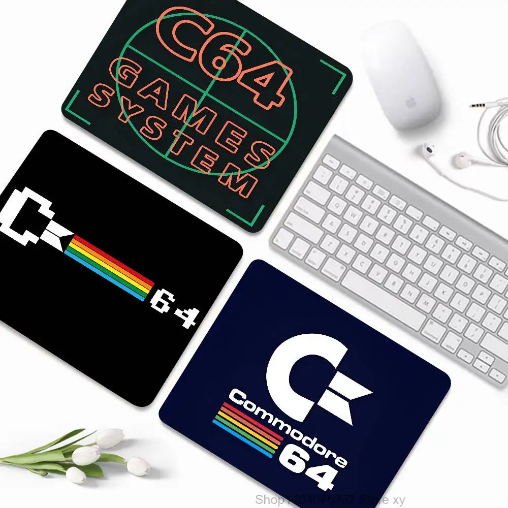 C-Commodore 64 Computer Mouse Pad Small LockEdge Mouse Pad For Gamers Computer Non-slip Rubber