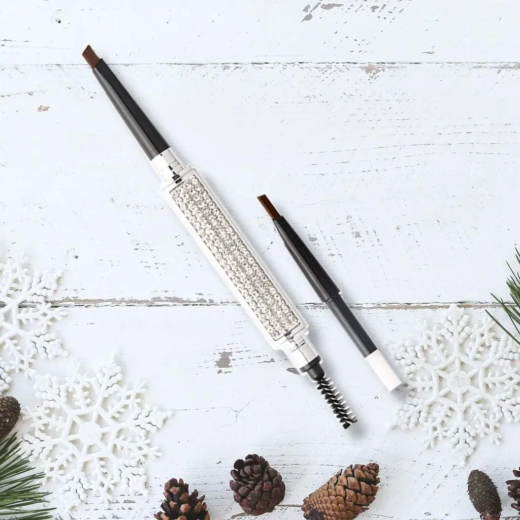 Juego de lápices de cejas, Kit de brochas de maquillaje de ojos impermeables de doble punta, herramientas de modelado de relleno de larga duración para principiantes