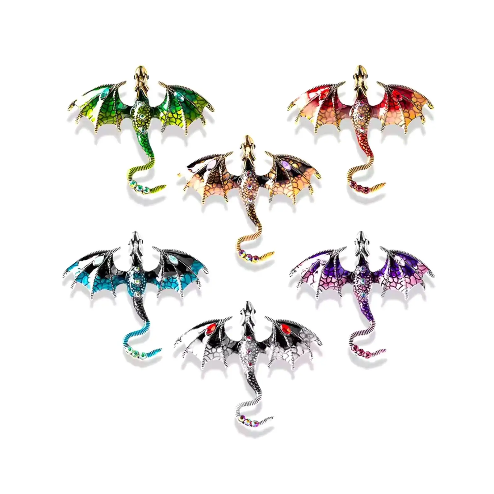 Flying Dragon Brosche Damen Herren Kleidung Abzeichen Schmuck Accessoires Kinder Party Geschenk – Detail 2