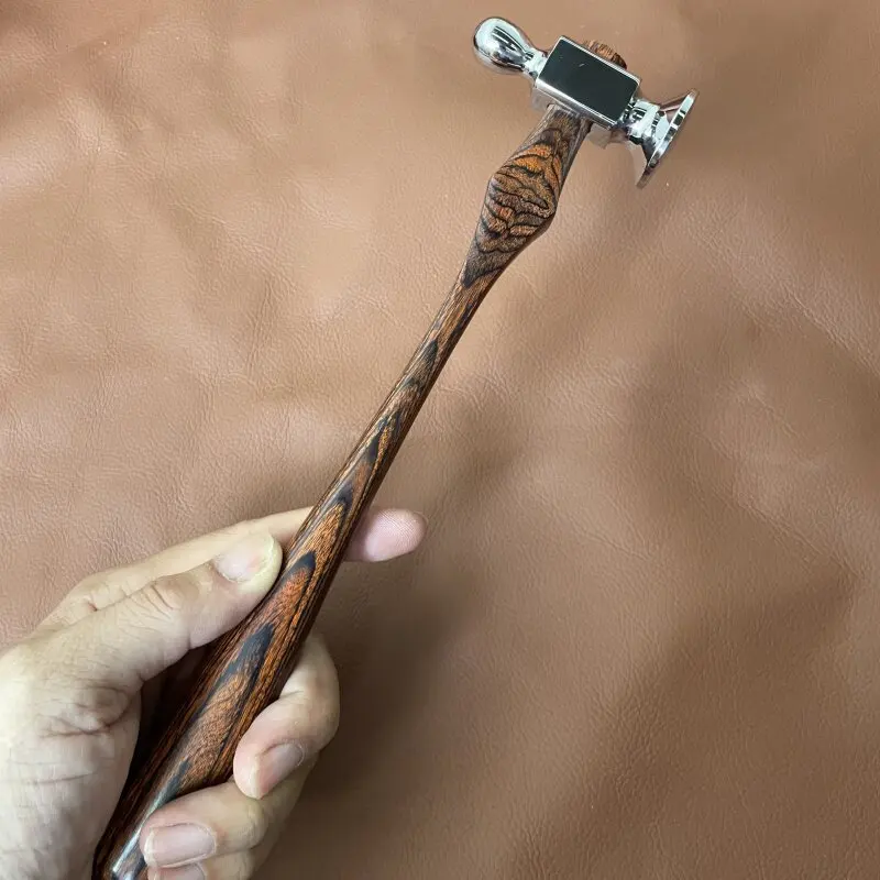 Leather Craft Hammer Mirror Polished Stainless Steel Stitch Tapping Mallet For Handmade Leather Goods Diy Leatherworking