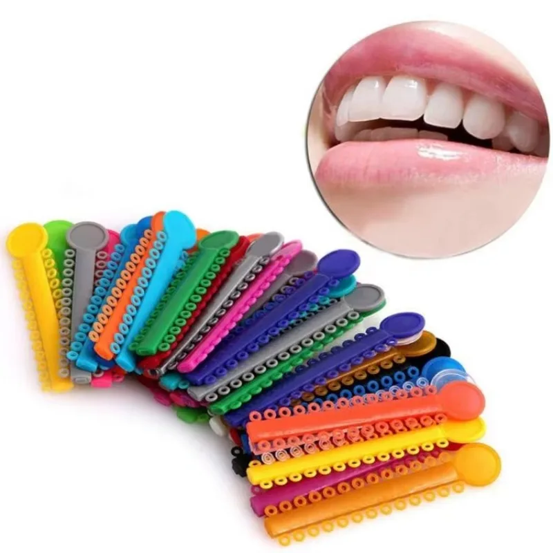 High Quality Disposable Color Elastic Ligature Ties Orthodontic Supplies For Teeth Orthodontic Correction Treatment