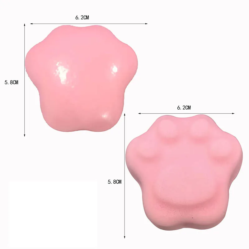 Ins น่ารักครีมสตรอเบอร์รี่ Cat Paw PU Super Slow Rebound ของเล่นนุ่มเหนียวเค้กบีบ Cat Paw เปียกนุ่มความเครียดบรรเทาของเล่น