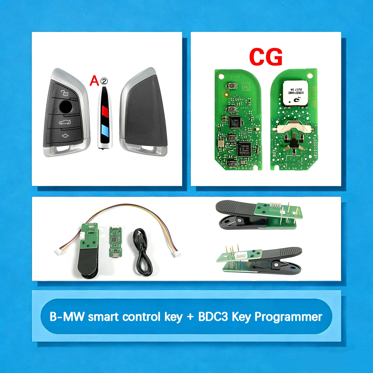 DIY B-MW G20 G30 G05 Key Programming FCC ID N5F-ID21A 434MHz ID49 Chip BDC2 BDC3 Smart Key Programmer for Personal Coding