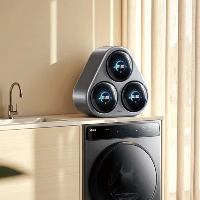 Double bucket partitioned underwear washer and dryer