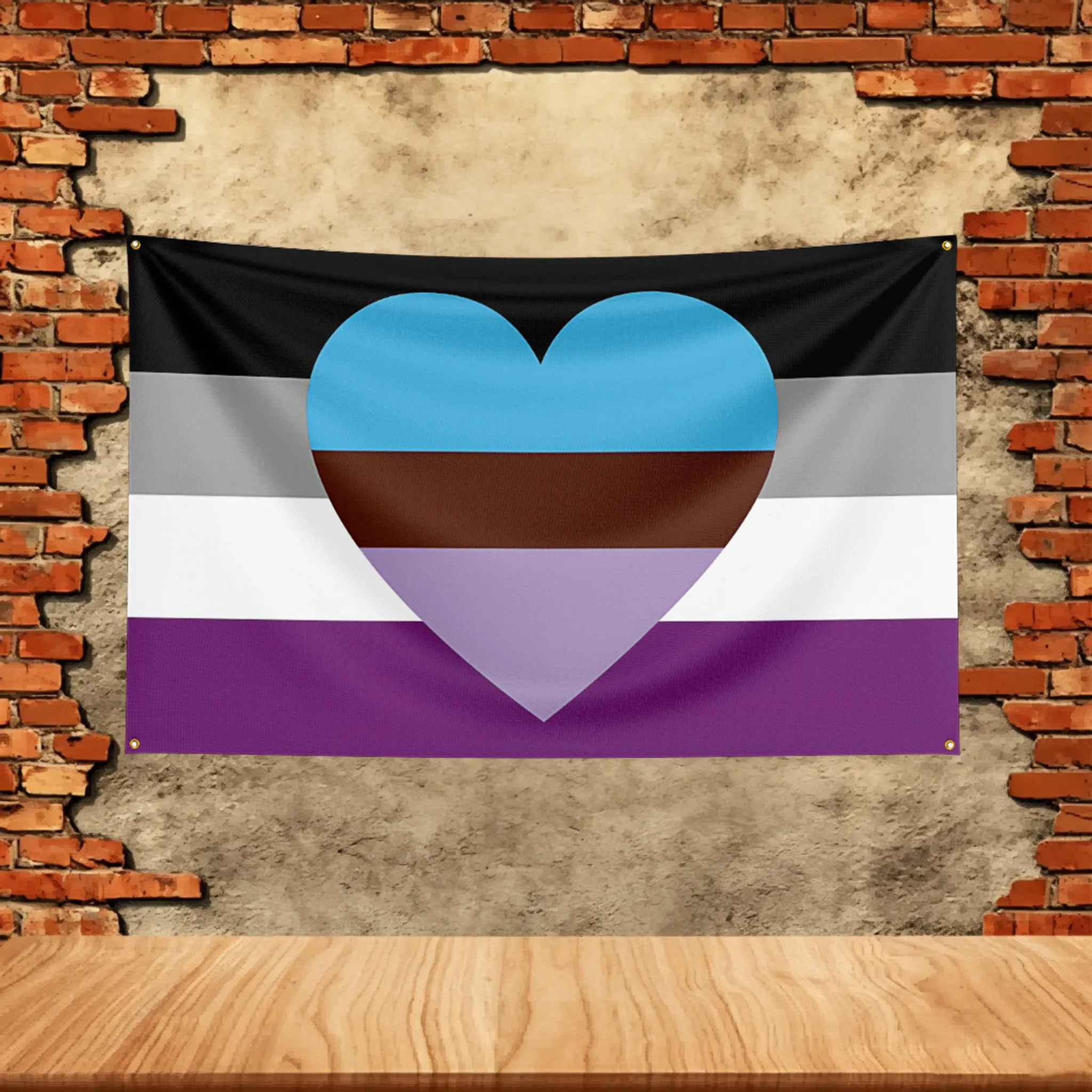 Non-Binary Genderqueer Pride Flag   Banner Custom Image Garage Bedroom Living Room Dorm Wall Hanging Decor Tapestry